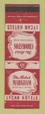Matchbook Cover - Hotel Crookston MN Markham Bemidji WEAR