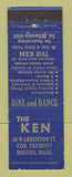 Matchbook Cover - The Ken Boston MA WEAR