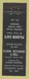 Matchbook Cover - Pilgrim Cafe Plymouth MA MERCHANTS WEAR