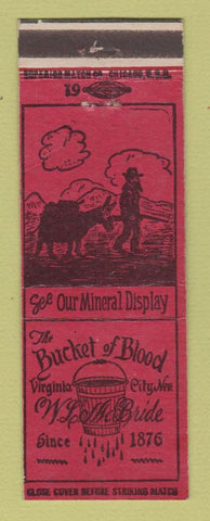 Matchbook Cover - Bucket of Blood Virginia City NV