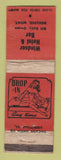 Matchbook Cover - Windsor Hotel Bar Boulder MT girlie WORN