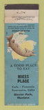 Matchbook Cover - Mike's Place Glacier Park MT WORN