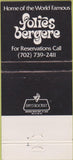 Matchbook Cover - Tropicana Hotel Casino Las Vegas NV 30 Strike