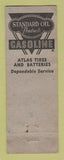 Matchbook Cover - Independence Auto Livery Standard oil gas Independence MO WORN