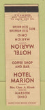 Matchbook Cover - Hotel Marion OH