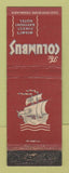 Matchbook Cover - Columbus Hotel Miami FL WORN
