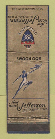 Matchbook Cover - New Hotel Jefferson St Louis MO WEAR