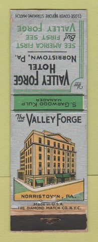 Matchbook Cover - Valley Forge Hotel Norristown PA WORN