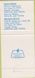 Matchbook Cover - Silver State Schools Credit Union Las Vegas NV 30 Strike
