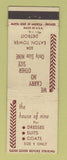 Matchbook Cover - House of Nine Women's Clothes Detroit MI WEAR