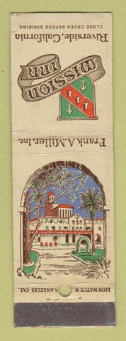 Matchbook Cover - Mission Inn Riverside CA