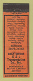 Matchbook Cover - K&L Transportation Trucking  WEAR
