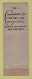 Matchbook Cover - Commodore Hotel New York City WORN