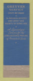Matchbook Cover - Greyvan Lines Trucking WEAR