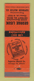 Matchbook Cover - Superior Match George Lisuk Detroit MI