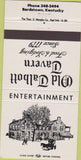 Matchbook Cover - Old Talbott Tavern Bardstown KY 30 Strike
