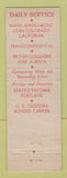 Matchbook Cover - Manlowe Trucking Lines Spokane Seattle WA Portland OR WORN