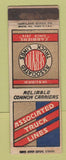 Matchbook Cover - Associated Truck Lines Trucking WORN