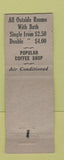 Matchbook Cover - Detroit Leland Hotel MI