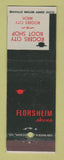 Matchbook Cover - Florsheim Shoes Rogers City Boot Shop MI