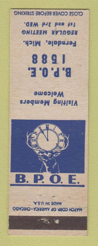 Matchbook Cover - Elks Lodge Ferndale MI