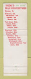 Matchbook Cover - Haeckl Trucking Chicago IL WEAR