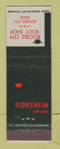 Matchbook Cover - Florsheim Shoes Rogers City MI