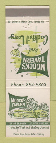 Matchbook Cover - Moock's Tavern St Petersburg FL