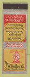 Matchbook Cover - JC Kelly Industrial Oils Carburizers Cleveland OH