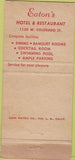Matchbook Cover - Eaton's Restaurant Arcadia CA 30 Strike