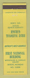 Matchbook Cover - First National Building Detroit MI garage