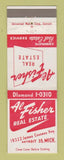 Matchbook Cover - Al Fisher Real Estate Detroit MI