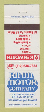 Matchbook Cover - Trhim Motors Kenworth Semi Trucks St Paul MN
