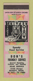 Matchbook Cover - Don's Frinedly Service Auto Repair Detroit MI