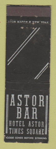 Matchbook Cover - Hotel Astor New York City WORN