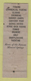 Matchbook Cover - Park Dale Hotel Frankfort MI