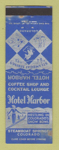 Matchbook Cover - Hotel Harbor Steamboat Springs Colorado WORN