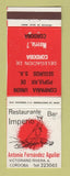 Matchbook Cover - Restaurante Bar Imperio Cordoba Spain