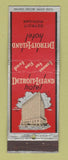 Matchbook Cover - Detroit Leland Hotel MI
