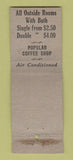 Matchbook Cover - Detroit Leland Hotel MI