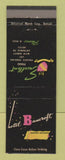 Matchbook Cover - Hotel Bancroft Saginaw MI
