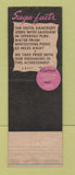 Matchbook Cover - Hotel Bancroft Saginaw MI