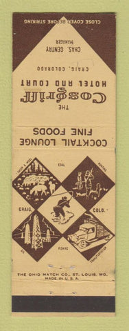 Matchbook Cover - Cosgriff Hotel Craig Colorado