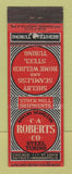 Matchbook Cover - CA Roberts Steel Tubing Chicago Detroit St Louis WEAR