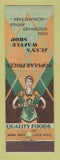 Matchbook Cover - Jean's Waffle Shop Highland Park MI girlie
