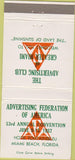 Matchbook Cover - Advertising Club 1957 Miami Beach FL 30 Strike