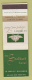 Matchbook Cover - Stoddard Hotel La Crosse WI