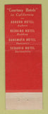 Matchbook Cover - Sequoia Hotel Sacramento CA