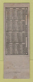Matchbook Cover - Valley Cafe Spearfish SD 1946