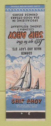 Matchbook Cover - Ship Ahoy Restaurant Columbus GA WEAR